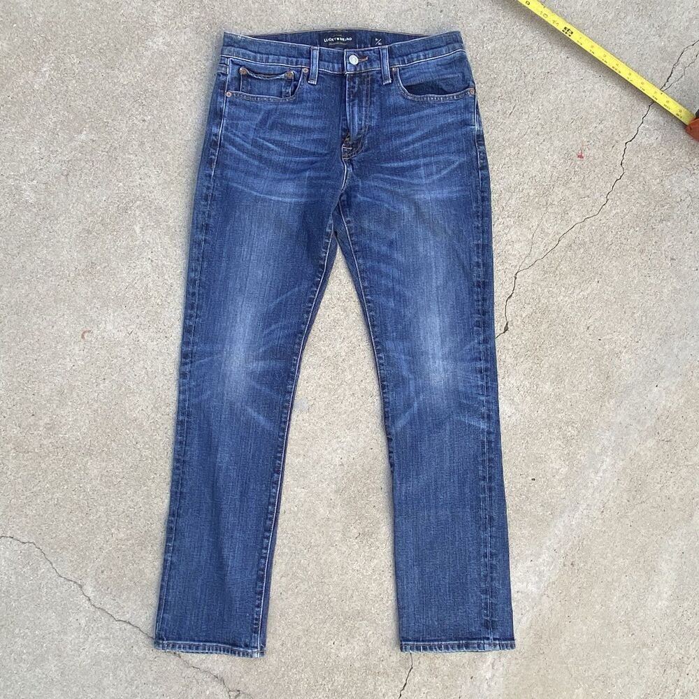 Lucky Brand Low Rise Skinny Blue Jeans Zipper Size 30/31